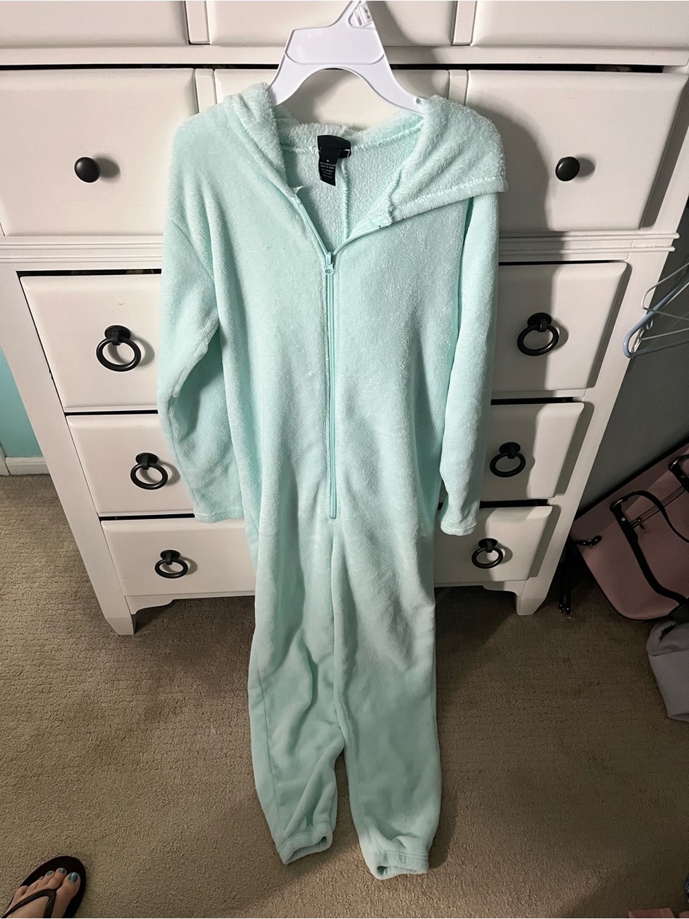 Rue21 Mint Green Plush Hooded Onesie